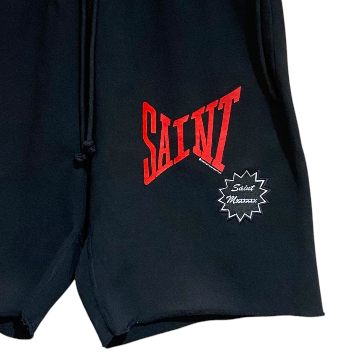 SAINT MICHAEL SWEAT SHORTS ／ヴィンテージ加工SM-YS8-0000-046 古着・中古-4枚目のアイテム画像