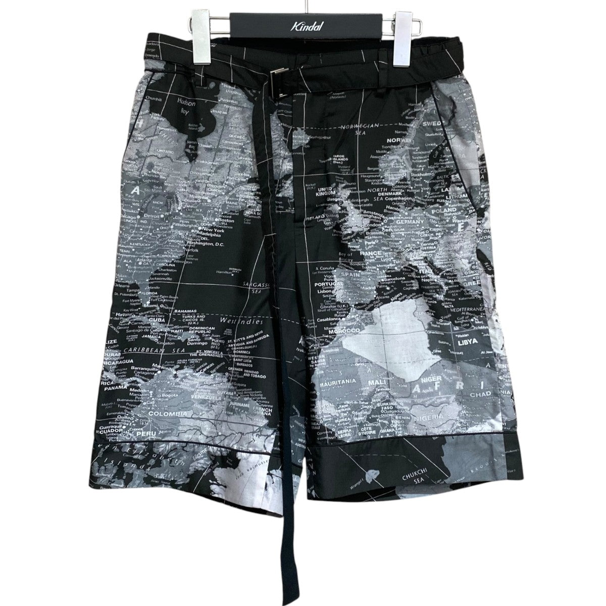 【タグ付】sacai world map ブルゾン カラーver サイズ2 中古・古着通販】sacai (サカイ) WORLD MAP BLOUSON ホワイト×グリーン