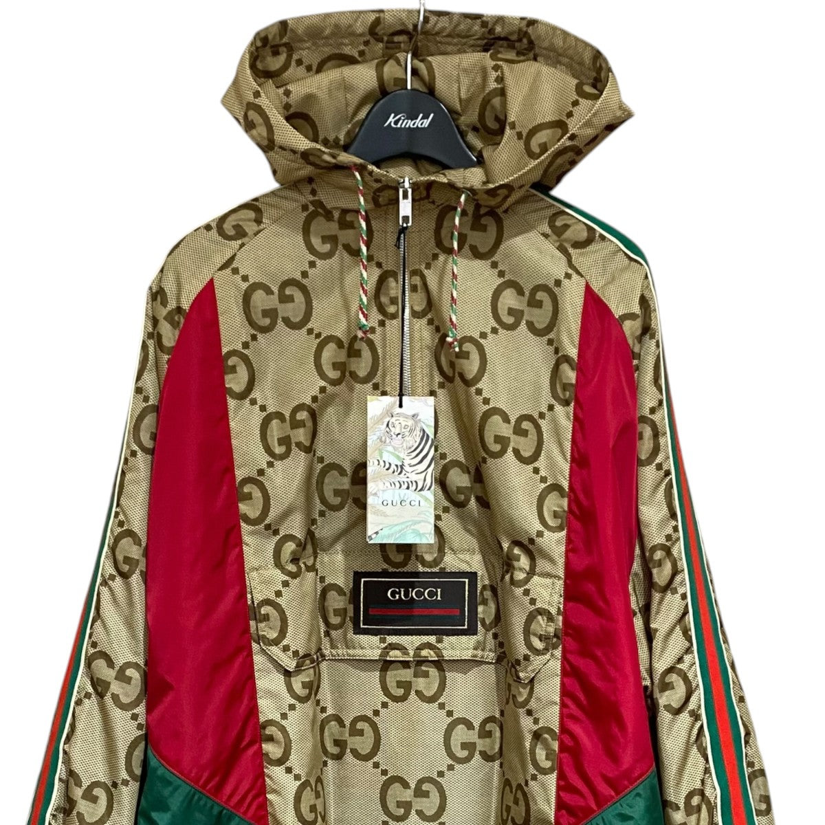 GUCCI GGナイロンタイガー刺繍コート682977 古着・中古-3枚目のアイテム画像