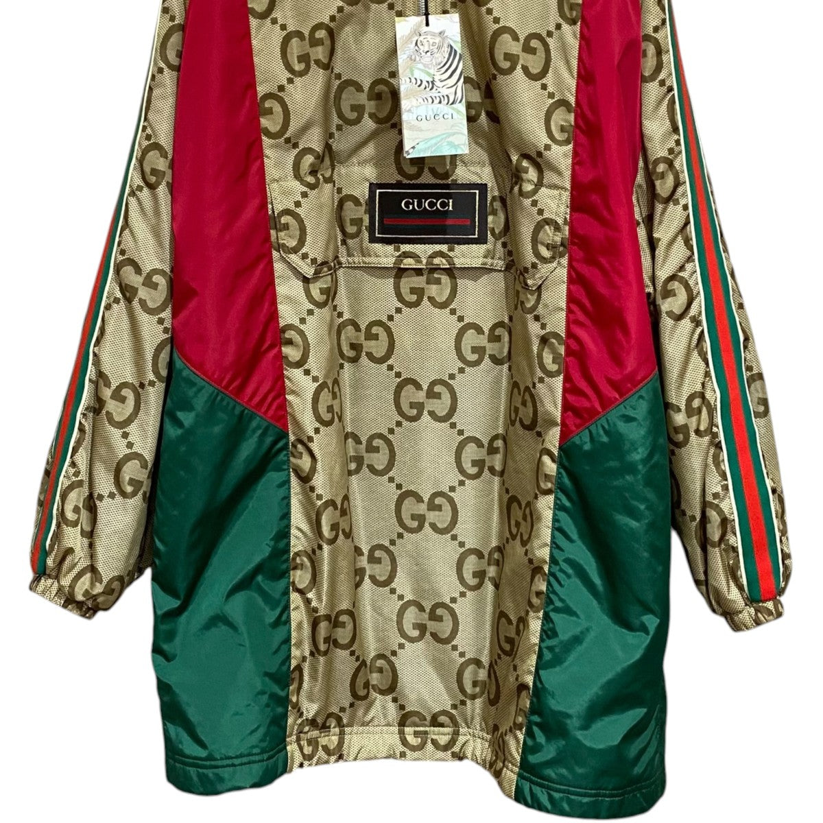 GUCCI GGナイロンタイガー刺繍コート682977 古着・中古-4枚目のアイテム画像