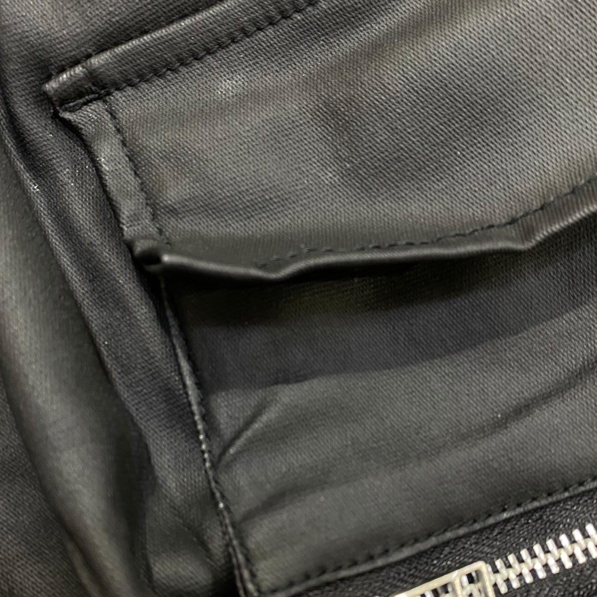 COATING FRONT ZIP PANTS23A-PTL025-DS