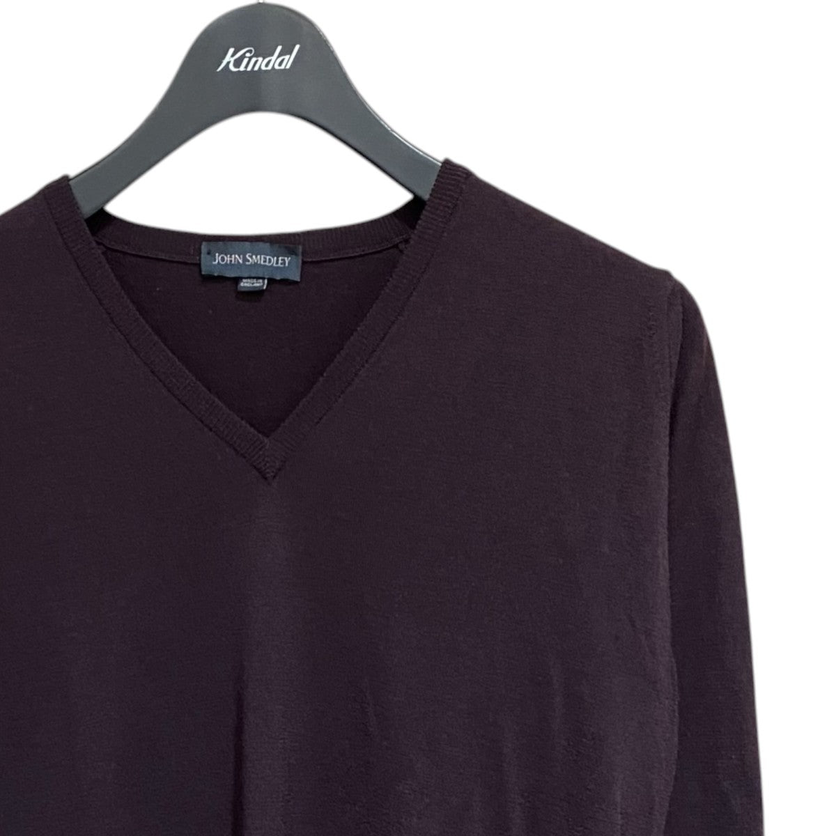 JOHN SMEDLEY Vネックニット 古着・中古-3枚目のアイテム画像