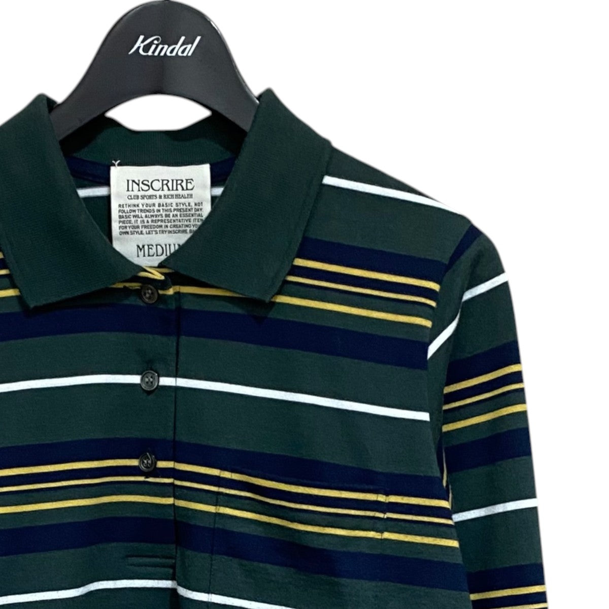 INSCRIRE Border Short Polo ShirtI25SS-BC109 古着・中古-3枚目のアイテム画像