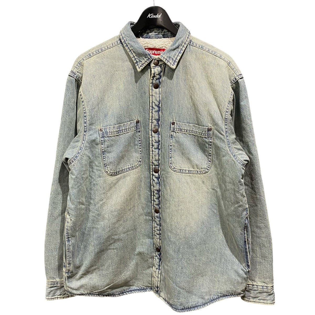 Supreme Faux Shearling Lined Work Shirt 古着・中古-1枚目のアイテム画像