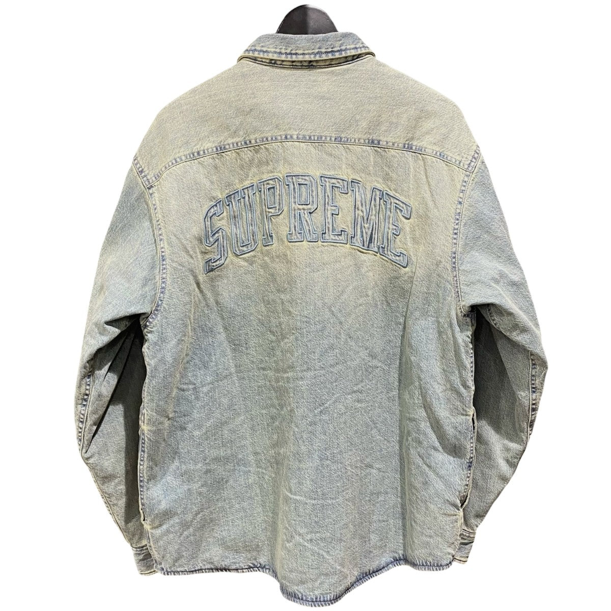 Supreme Faux Shearling Lined Work Shirt 古着・中古-2枚目のアイテム画像