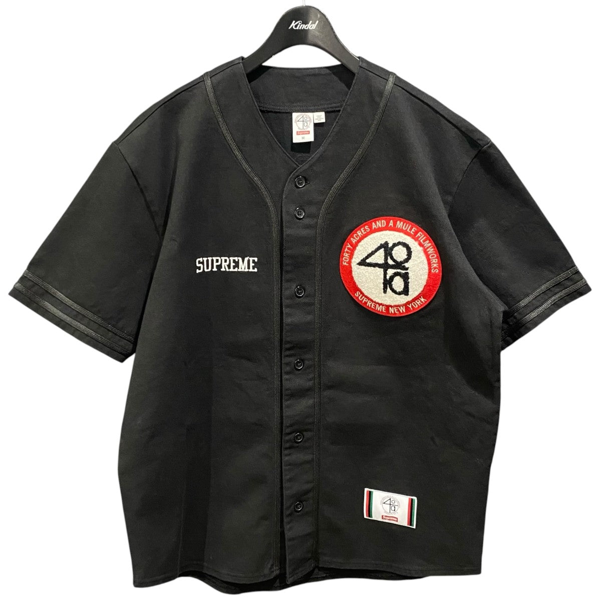Supreme 40 Acres Twill Baseball Jersey 古着・中古-1枚目のアイテム画像