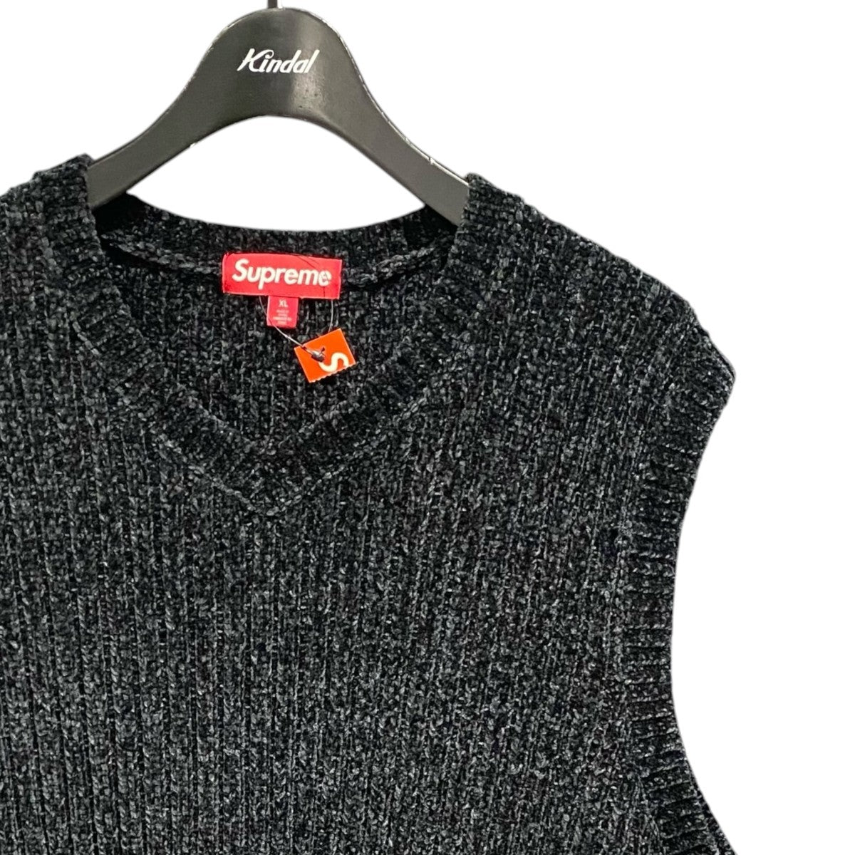 Supreme ロゴ刺繍ベスト 古着・中古-3枚目のアイテム画像
