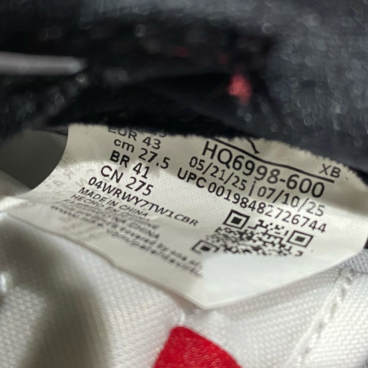 NIKE Air Jordan 1 Retro Low OG ChicagoHQ6998-600 古着・中古-6枚目のアイテム画像