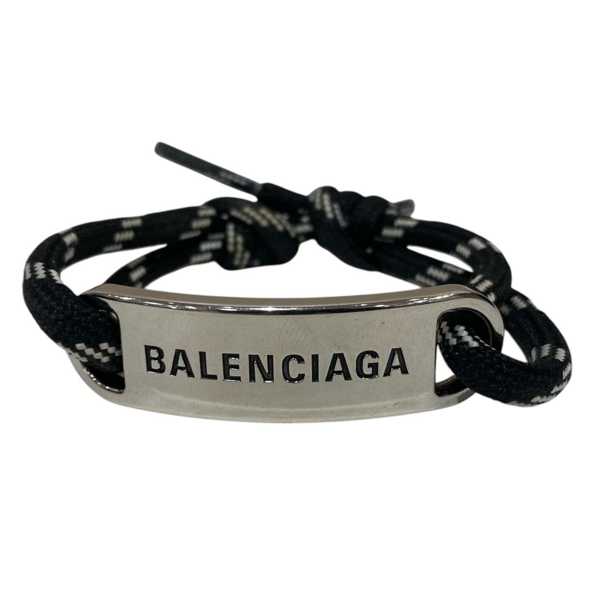 BALENCIAGA ロゴプレートブレスレット 古着・中古-2枚目のアイテム画像