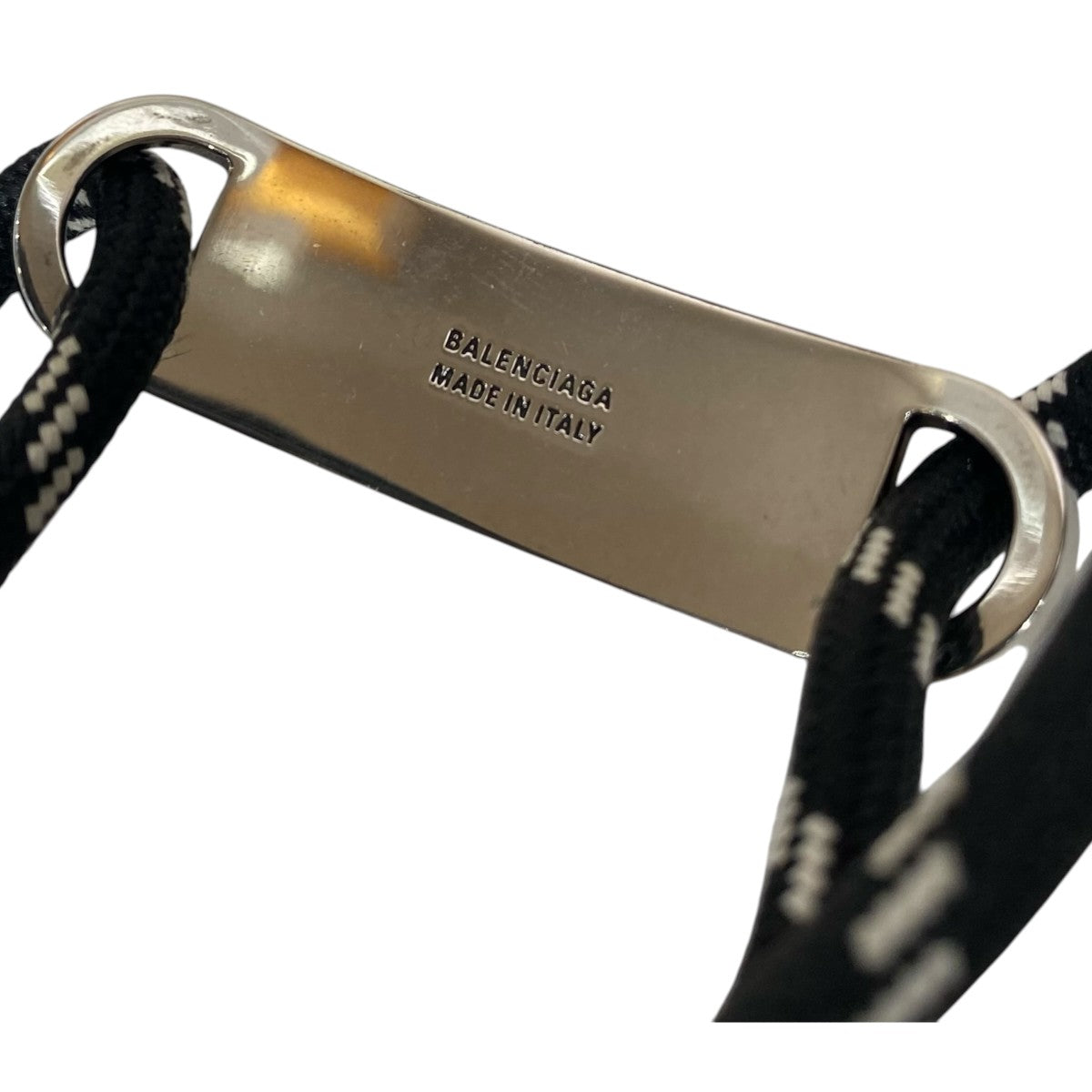 BALENCIAGA ロゴプレートブレスレット 古着・中古-5枚目のアイテム画像