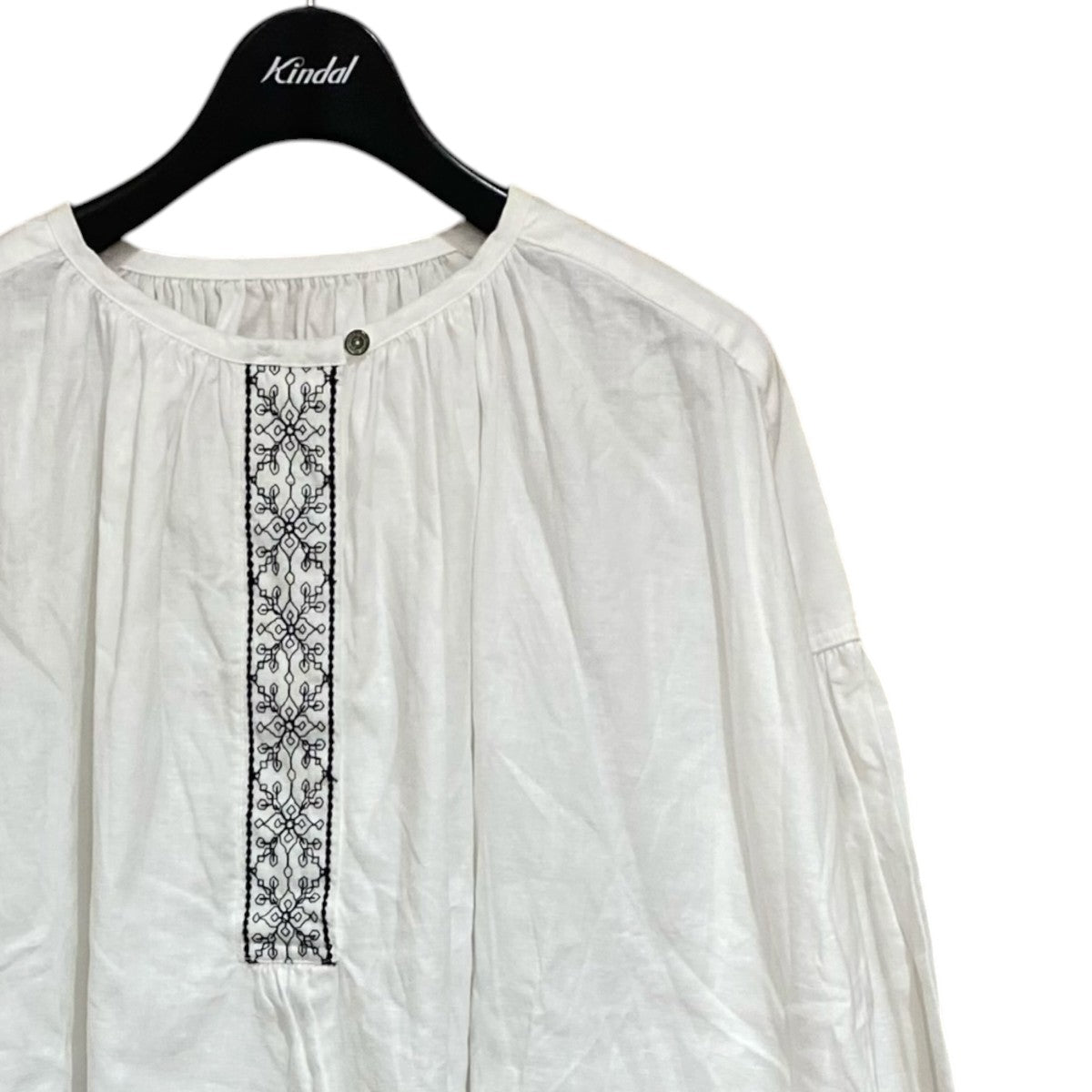 nest Robe ブラックワーク刺繍ブラウス01243-1085 古着・中古-3枚目のアイテム画像