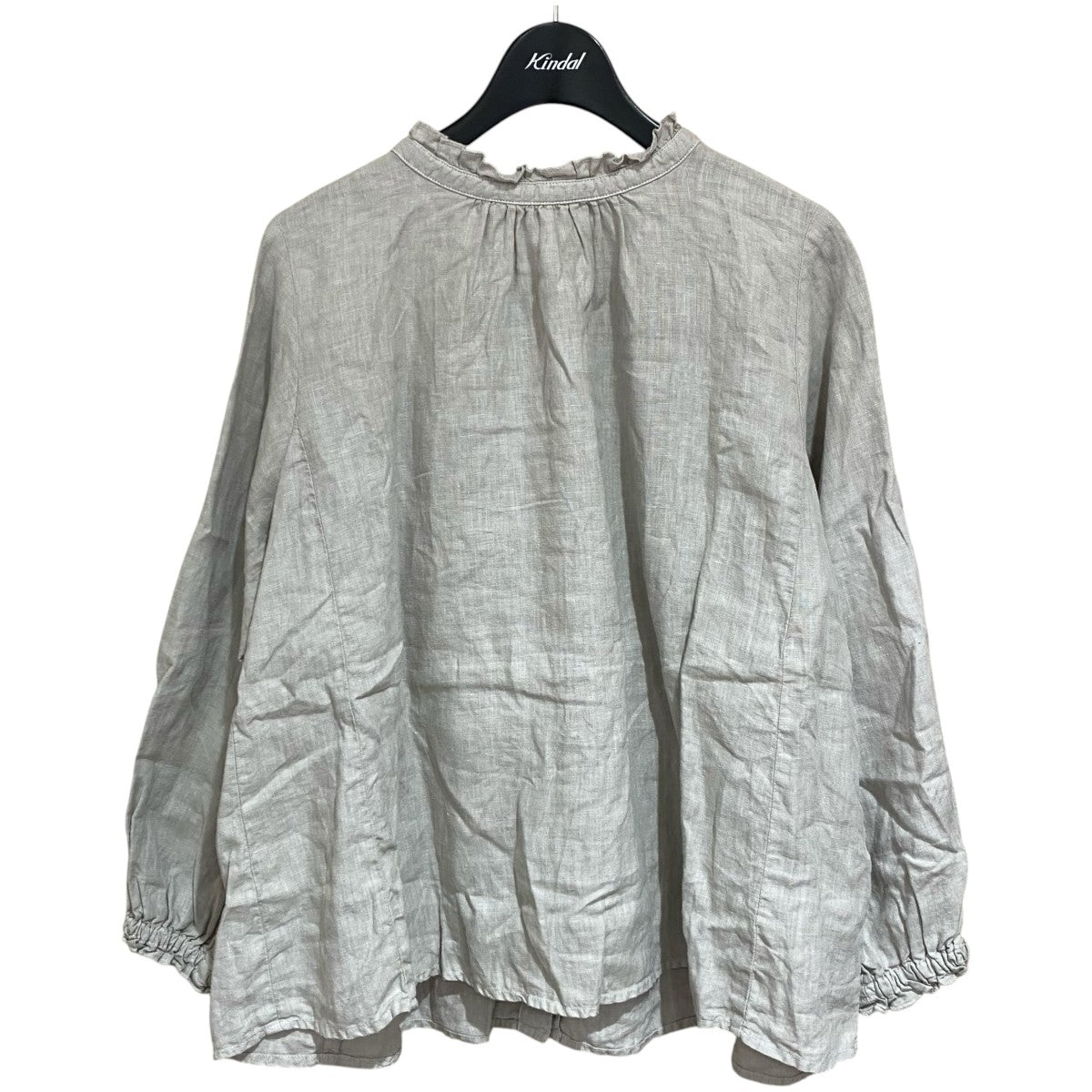 nest Robe リネンスタンドフリルブラウス01175-1112-11 古着・中古-1枚目のアイテム画像