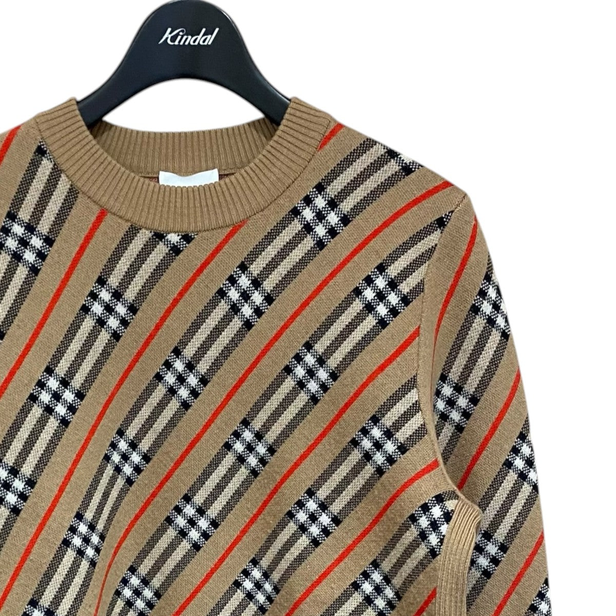 BURBERRY 総柄ニット80332341 古着・中古-3枚目のアイテム画像