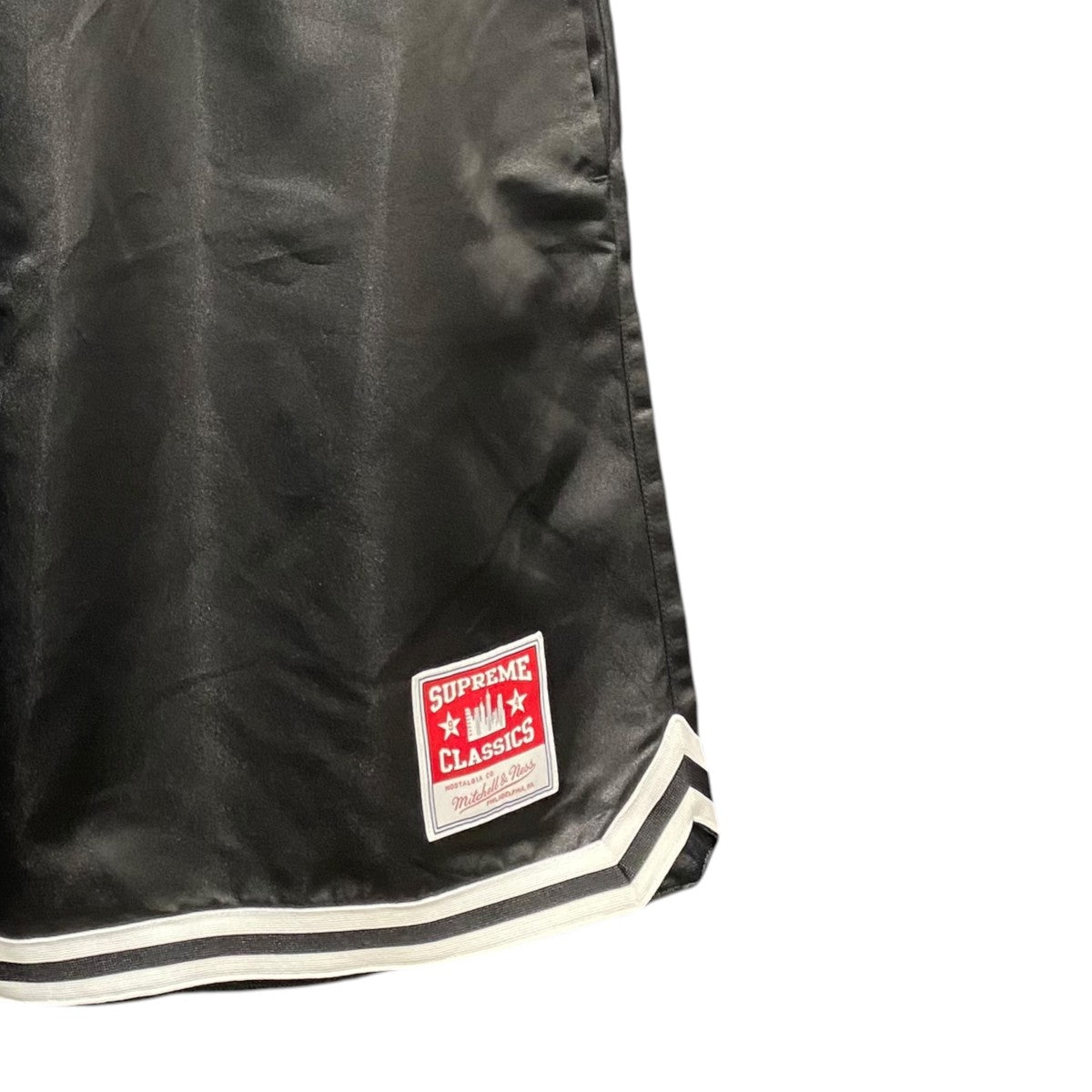 Supreme×MITCHELL ＆ NESS 23SS■Satin Baseball Short 古着・中古-4枚目のアイテム画像