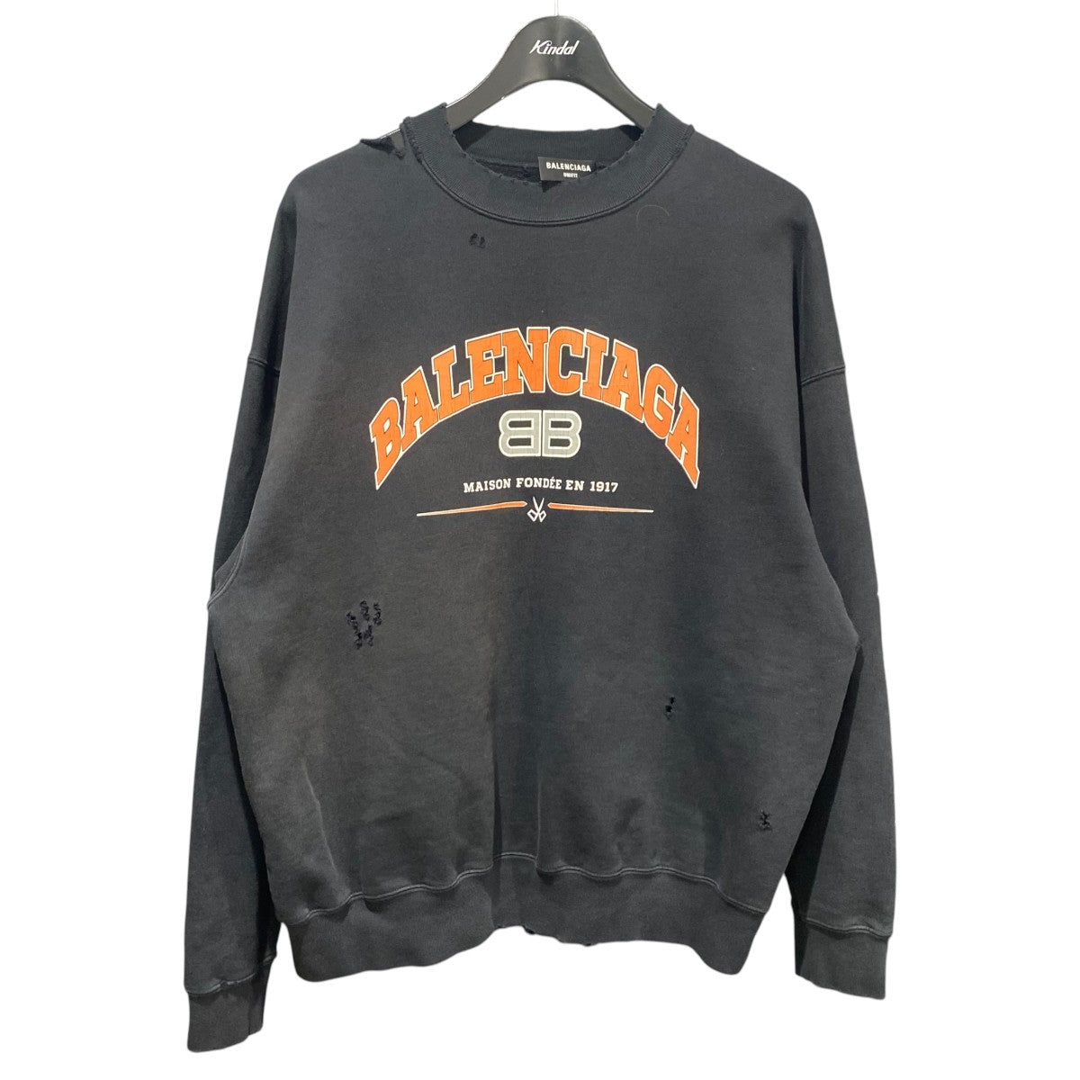 BALENCIAGA ■デストロイ加工スウェット676629 古着・中古-1枚目のアイテム画像