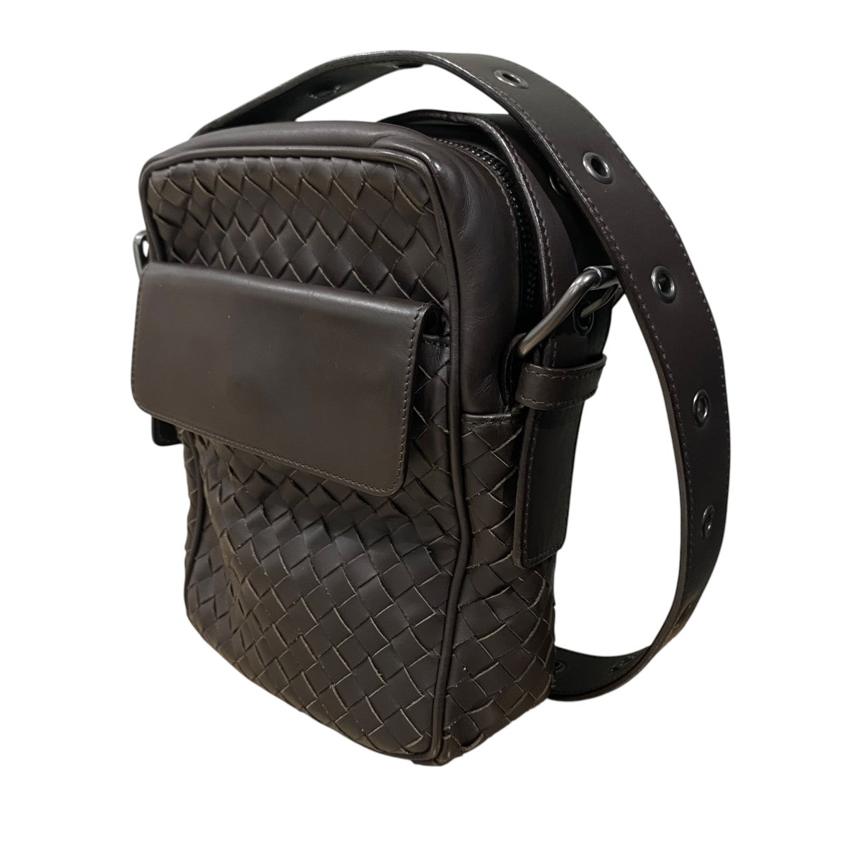 BOTTEGA VENETA ■イントレチャートショルダーバッグ 古着・中古-2枚目のアイテム画像