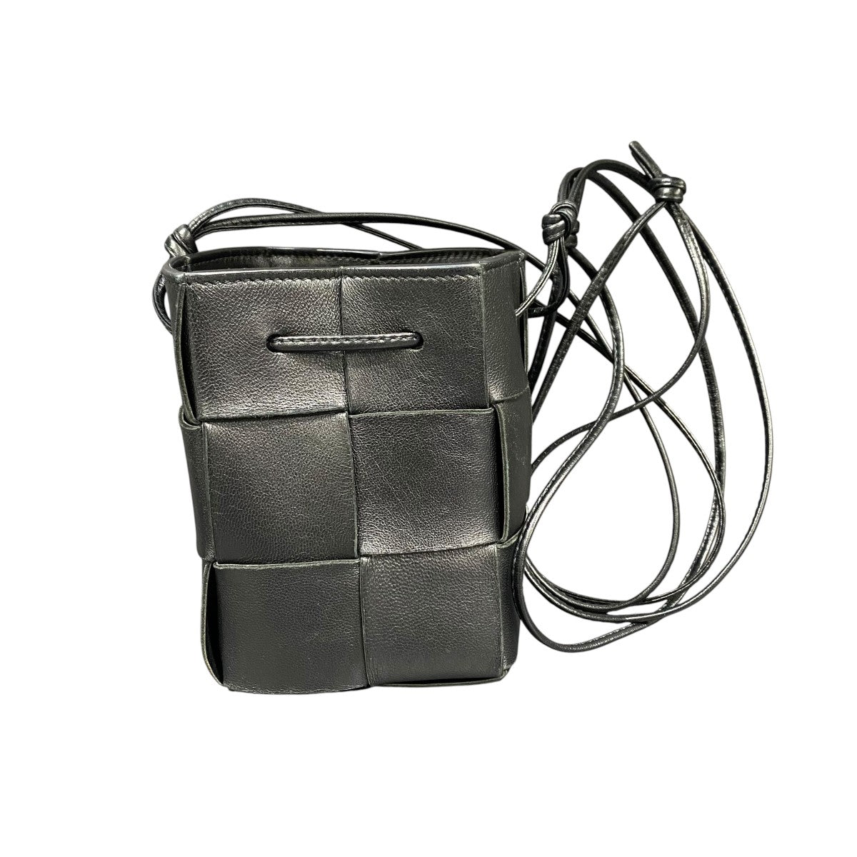 BOTTEGA VENETA ミニ クロスボディバッグマキシイントレチャート カセット 古着・中古-1枚目のアイテム画像