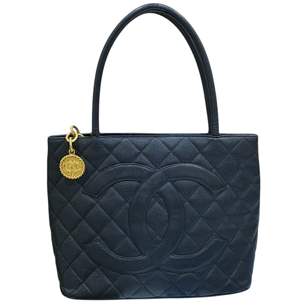 CHANEL(シャネル) 復刻トート キャビアスキン ゴールド金具 634