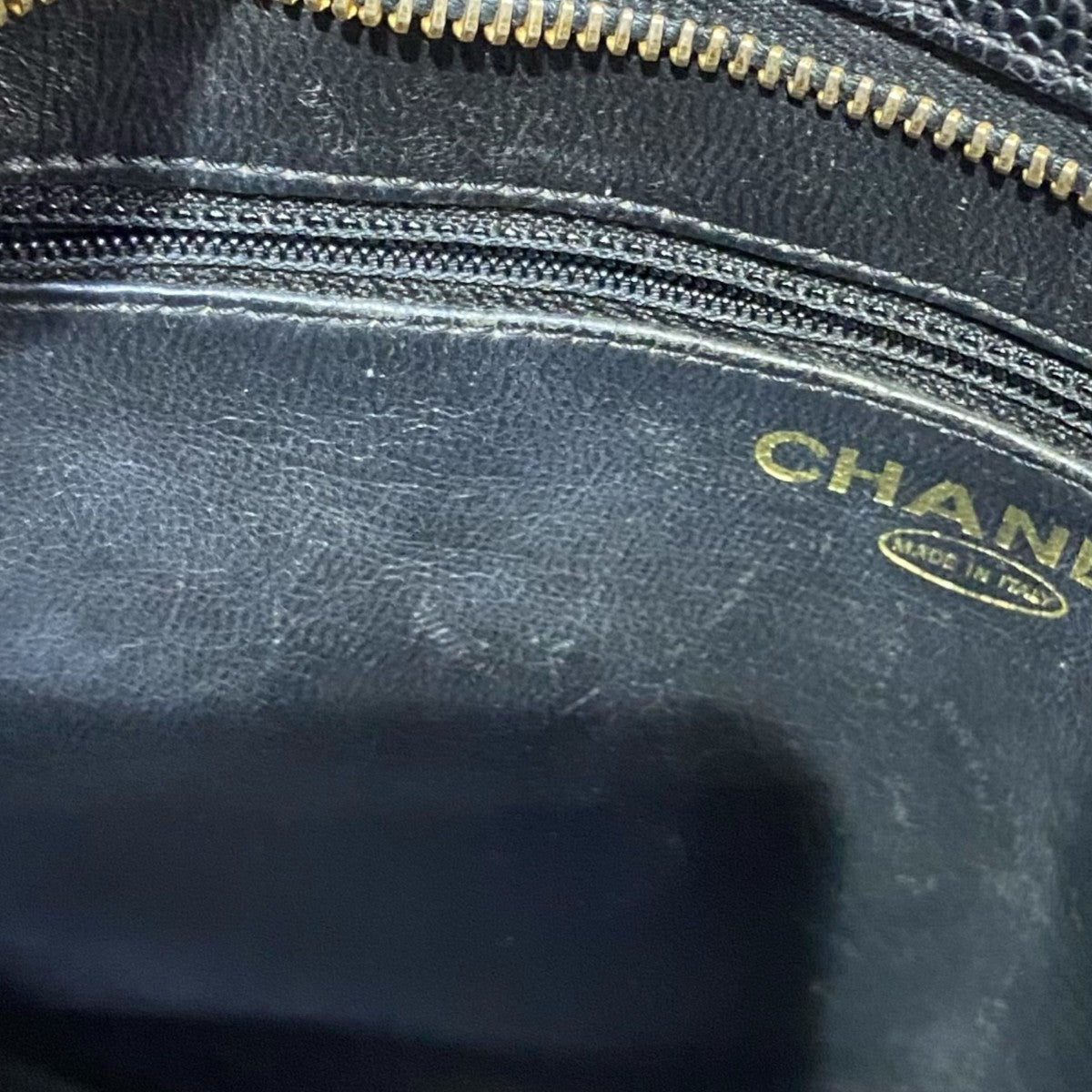CHANEL 復刻トート キャビアスキン ゴールド金具 古着・中古-8枚目のアイテム画像