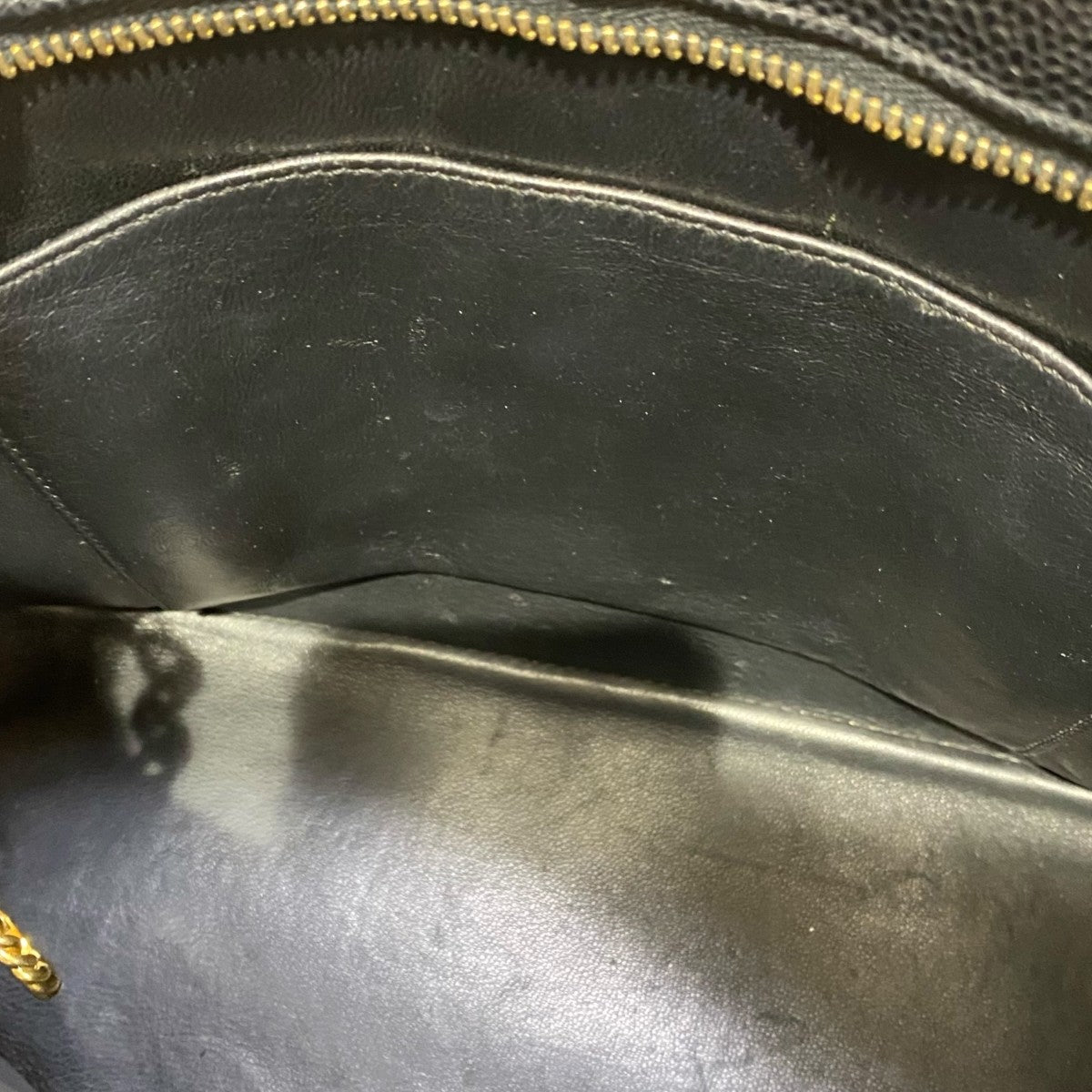 CHANEL 復刻トート キャビアスキン ゴールド金具 古着・中古-9枚目のアイテム画像