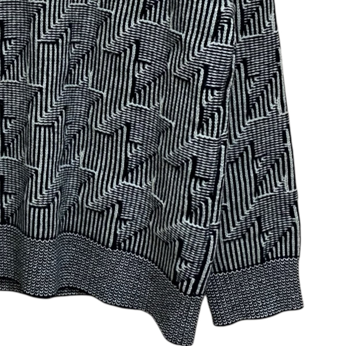 Paul Smith ビッグハウンドトゥースクルーネックニット253410 古着・中古-4枚目のアイテム画像