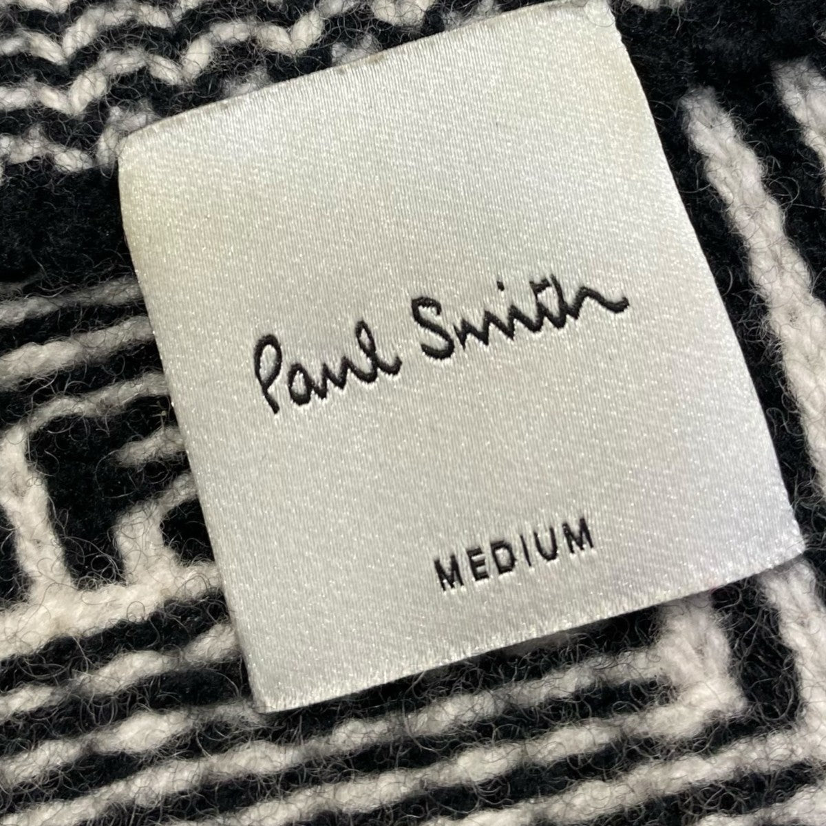 Paul Smith ビッグハウンドトゥースクルーネックニット253410 古着・中古-6枚目のアイテム画像