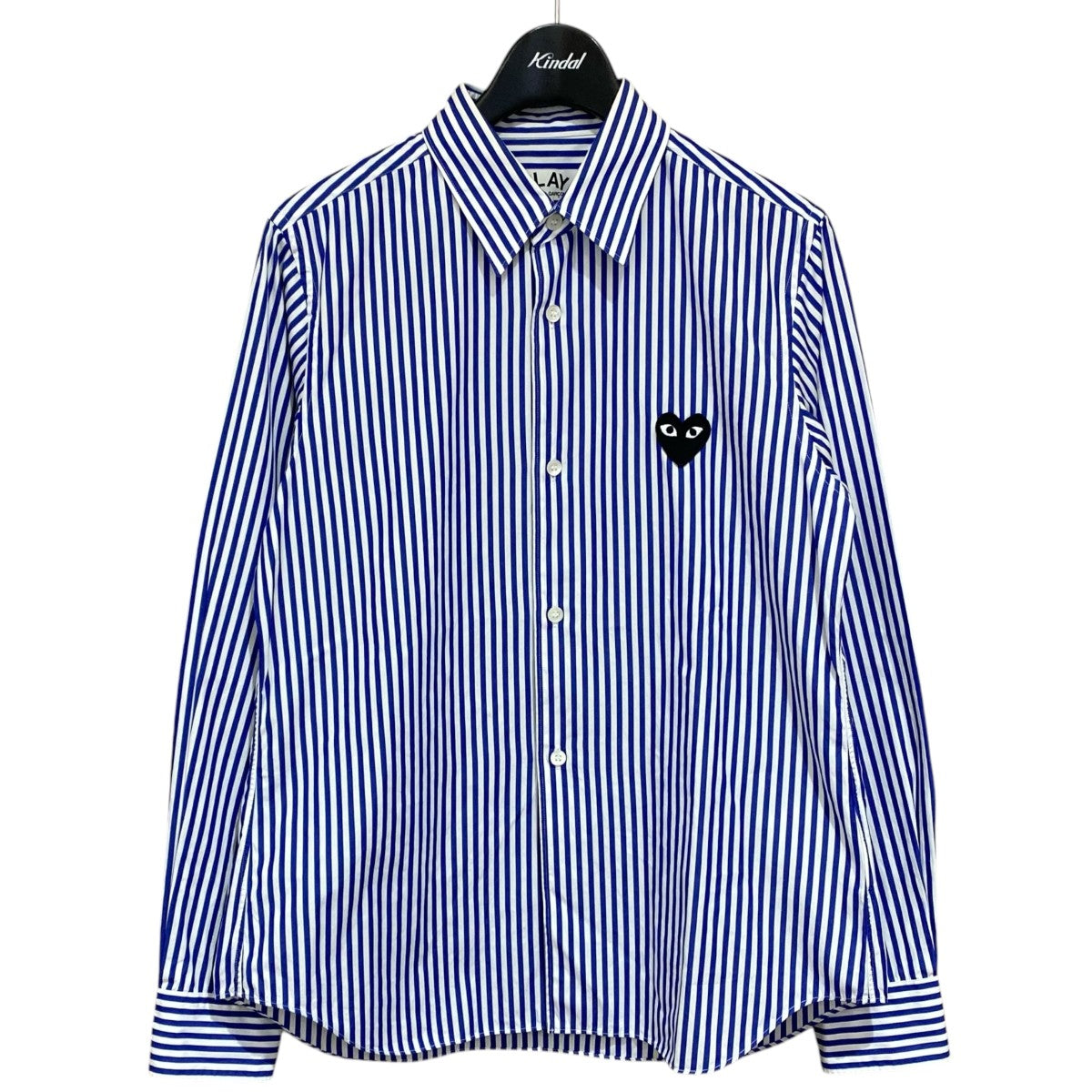PLAY COMME des GARCONS ストライプシャツAZ-B017 ｽﾄﾗｲﾌﾟｼｬﾂ 古着・中古-1枚目のアイテム画像