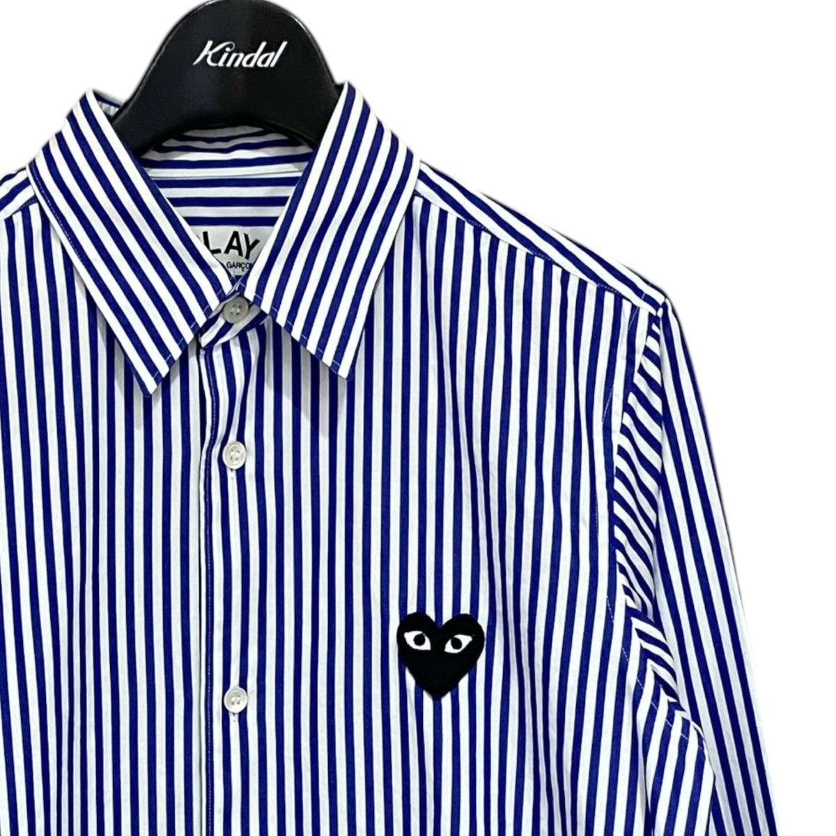 PLAY COMME des GARCONS ストライプシャツAZ-B017 ｽﾄﾗｲﾌﾟｼｬﾂ 古着・中古-3枚目のアイテム画像