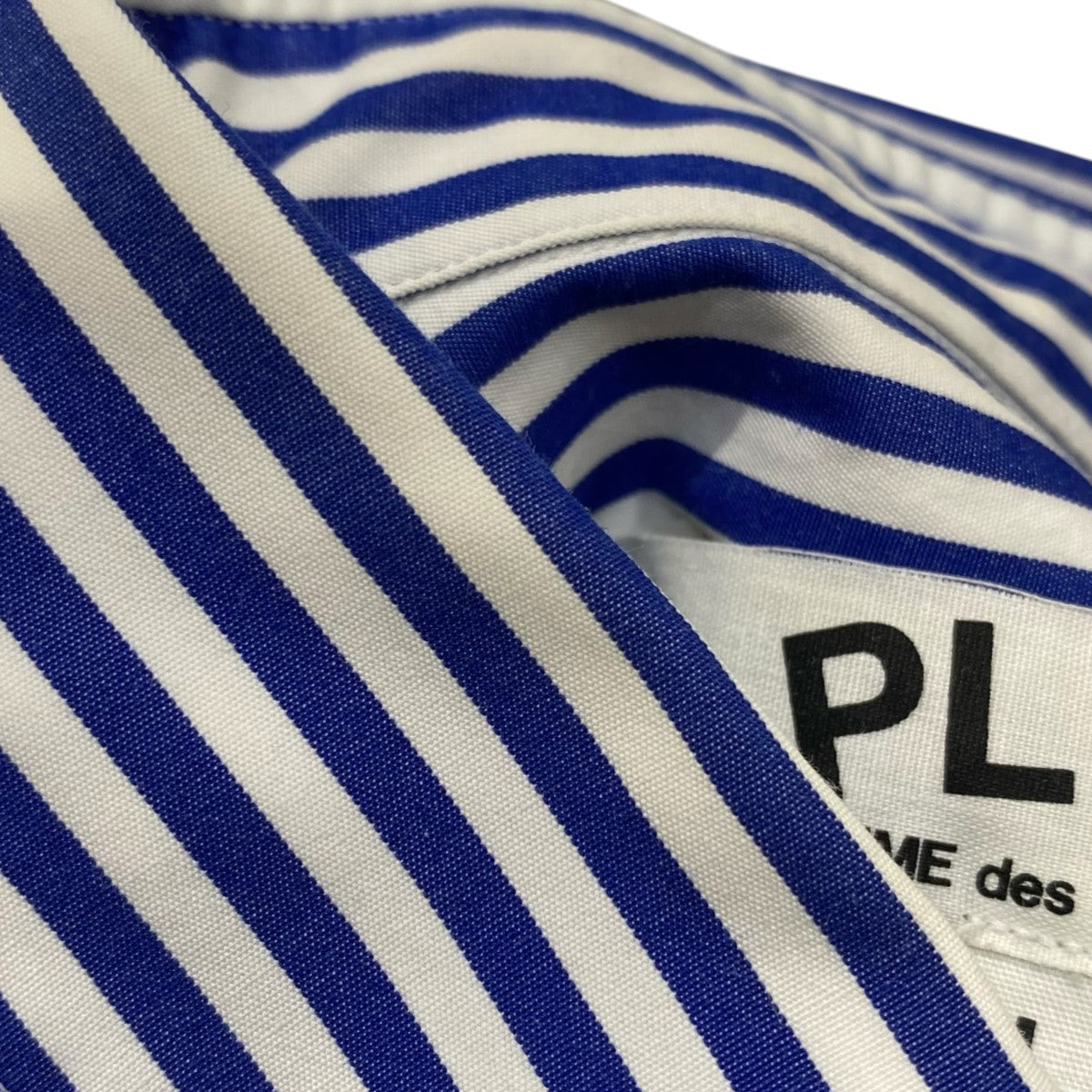 PLAY COMME des GARCONS ストライプシャツAZ-B017 ｽﾄﾗｲﾌﾟｼｬﾂ 古着・中古-6枚目のアイテム画像