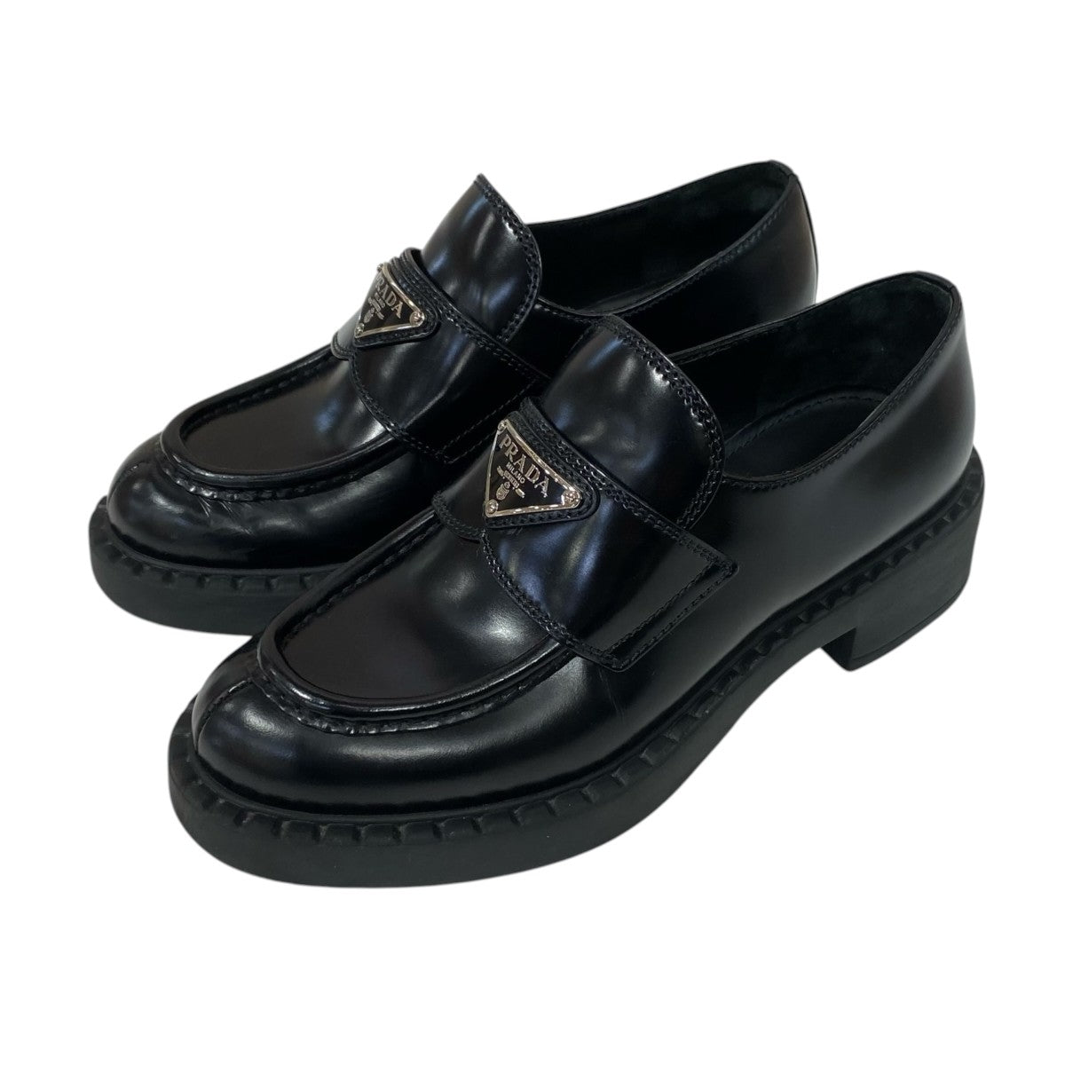 PRADA チョコレートローファー 古着・中古-1枚目のアイテム画像