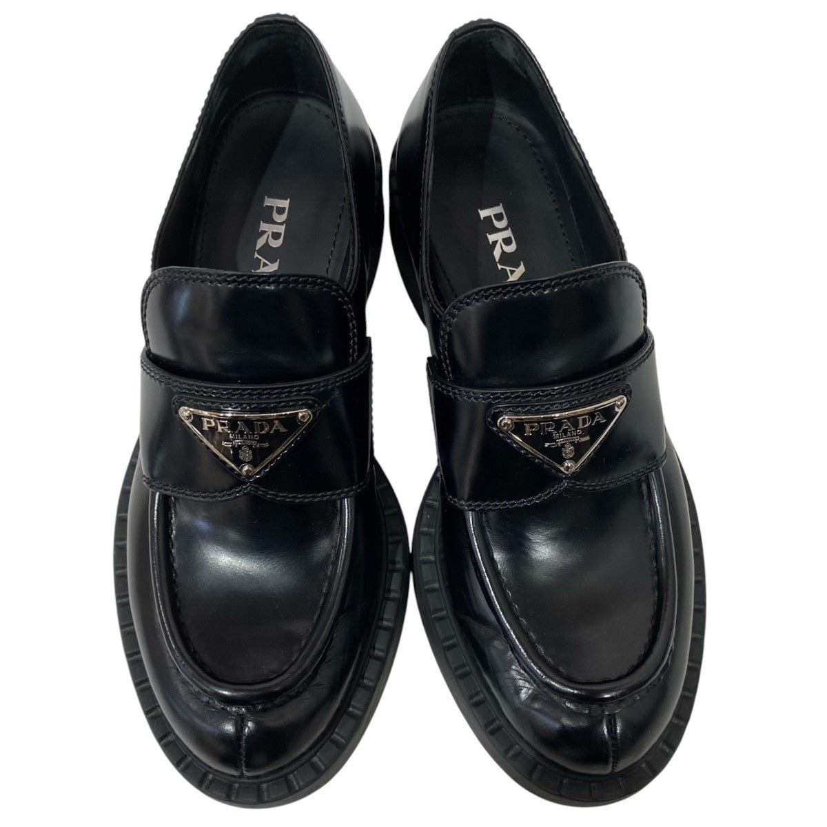 PRADA チョコレートローファー 古着・中古-3枚目のアイテム画像