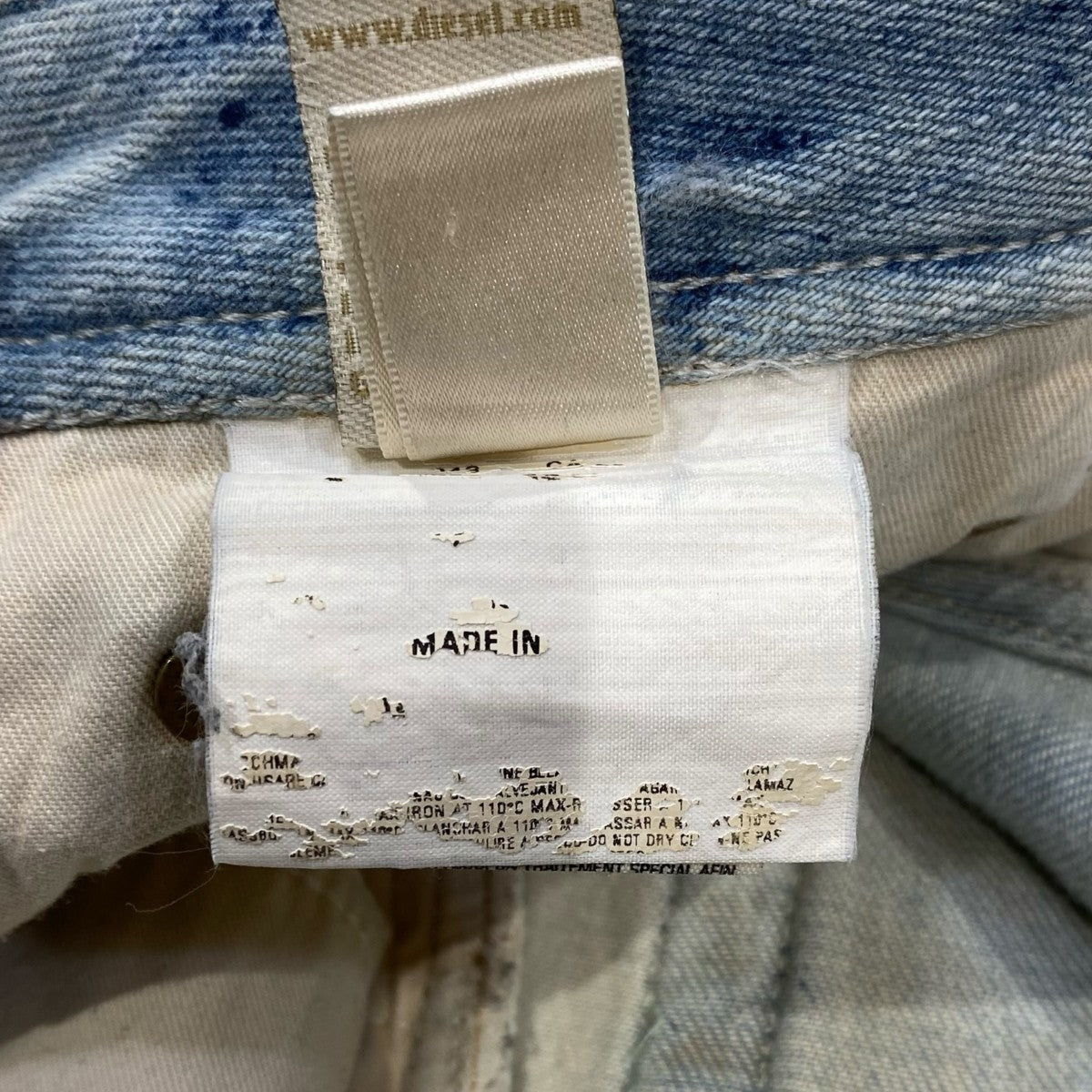 DIESEL ダメージ加工デニム 古着・中古-9枚目のアイテム画像
