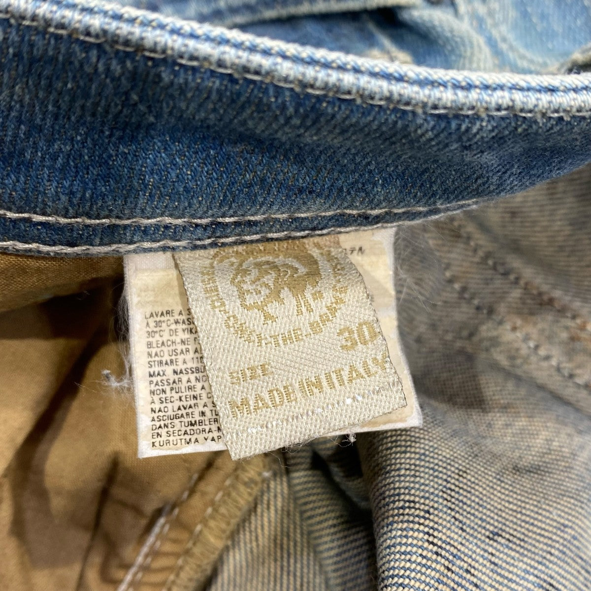 DIESEL ユーズド加工デニムパンツ 古着・中古-8枚目のアイテム画像