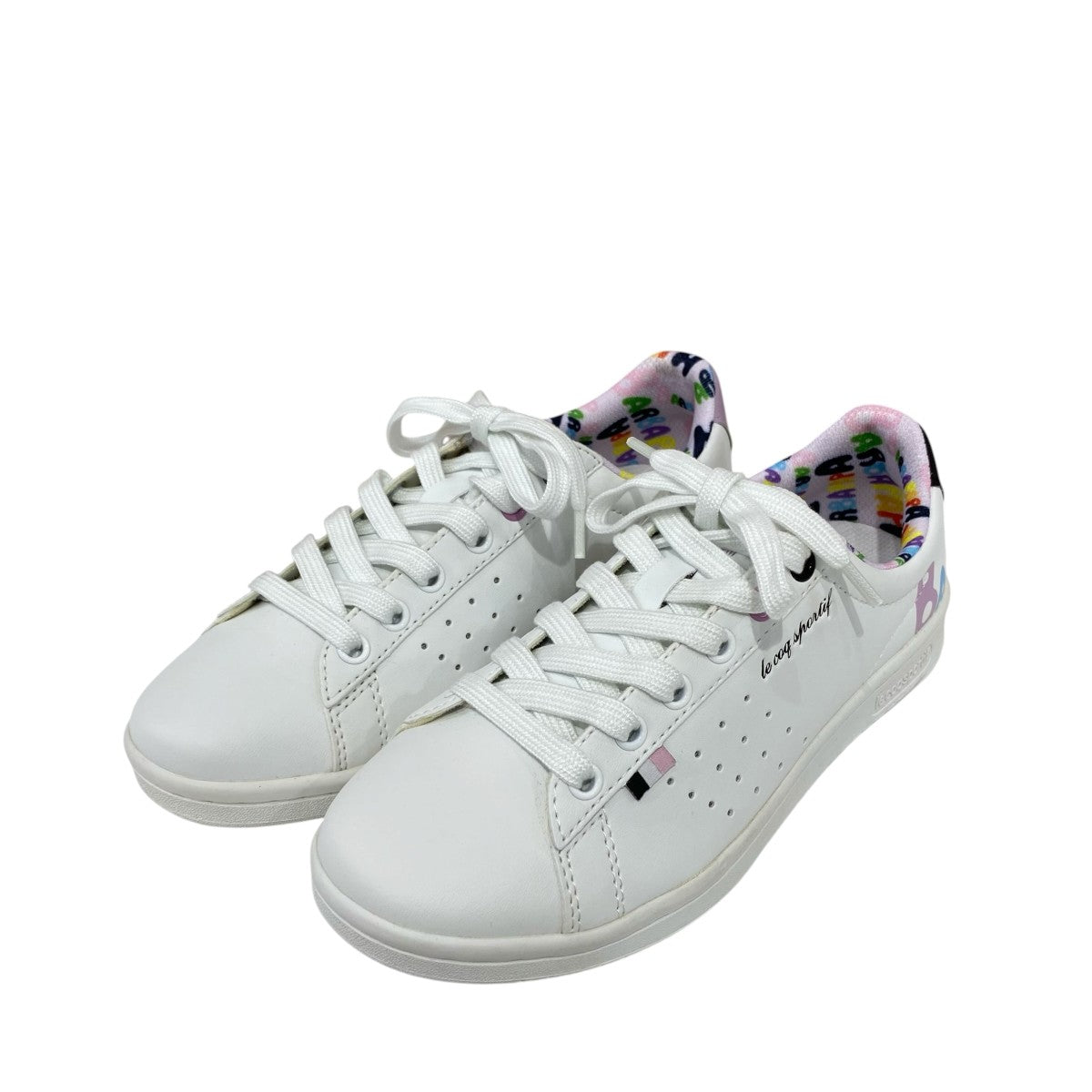 le coq sportif×BARBAPAPA LA ROLANDスニーカーQY3XJC00BL 古着・中古-1枚目のアイテム画像