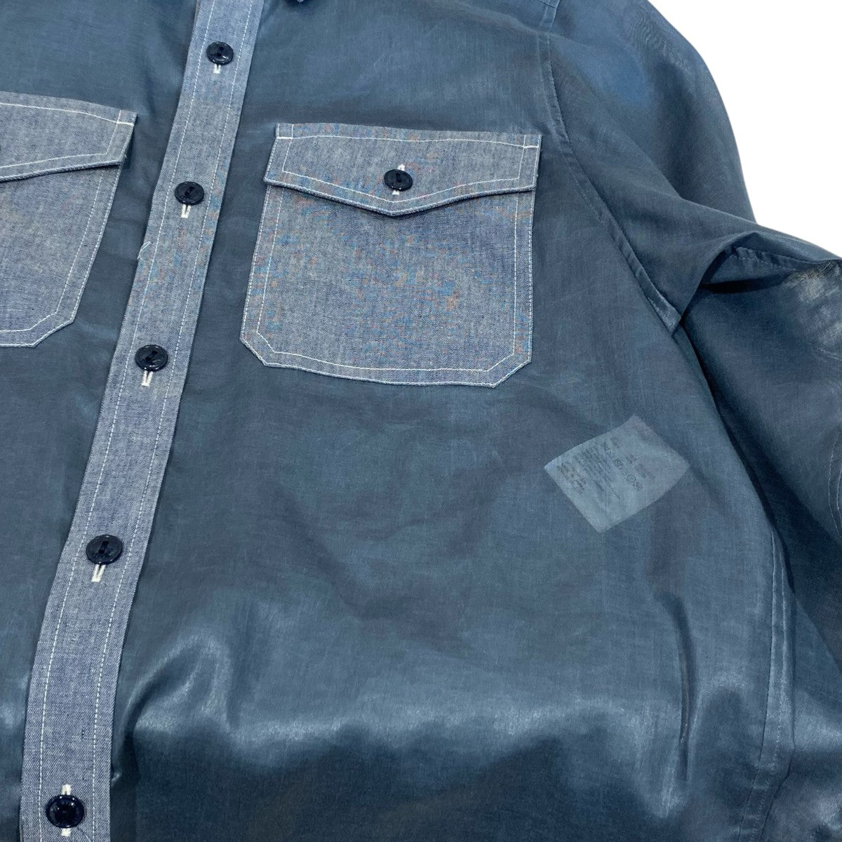 HYKE SHEER CHAMBRAY SHIRTシアーシャツ251-15237 古着・中古-5枚目のアイテム画像