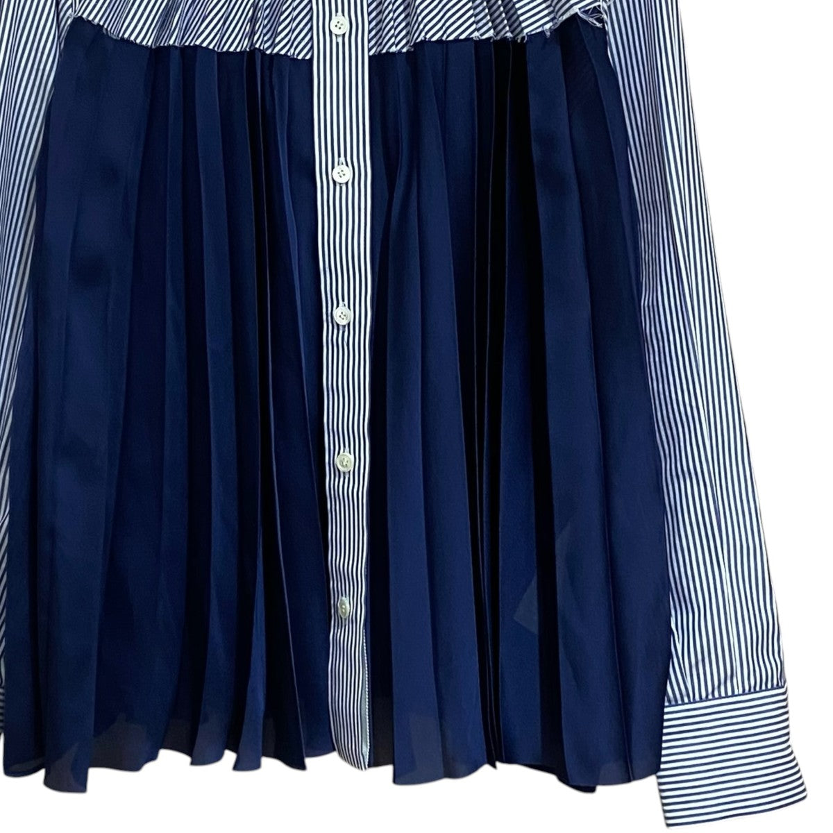 sacai プリーツシャツ22-05971 古着・中古-4枚目のアイテム画像
