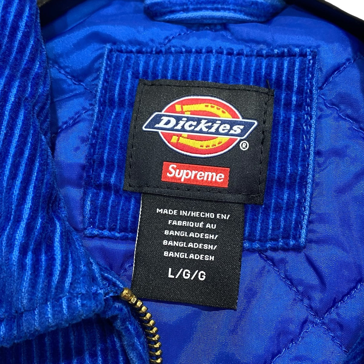 Supreme×Dickies コーデュロイジャケット 古着・中古-5枚目のアイテム画像