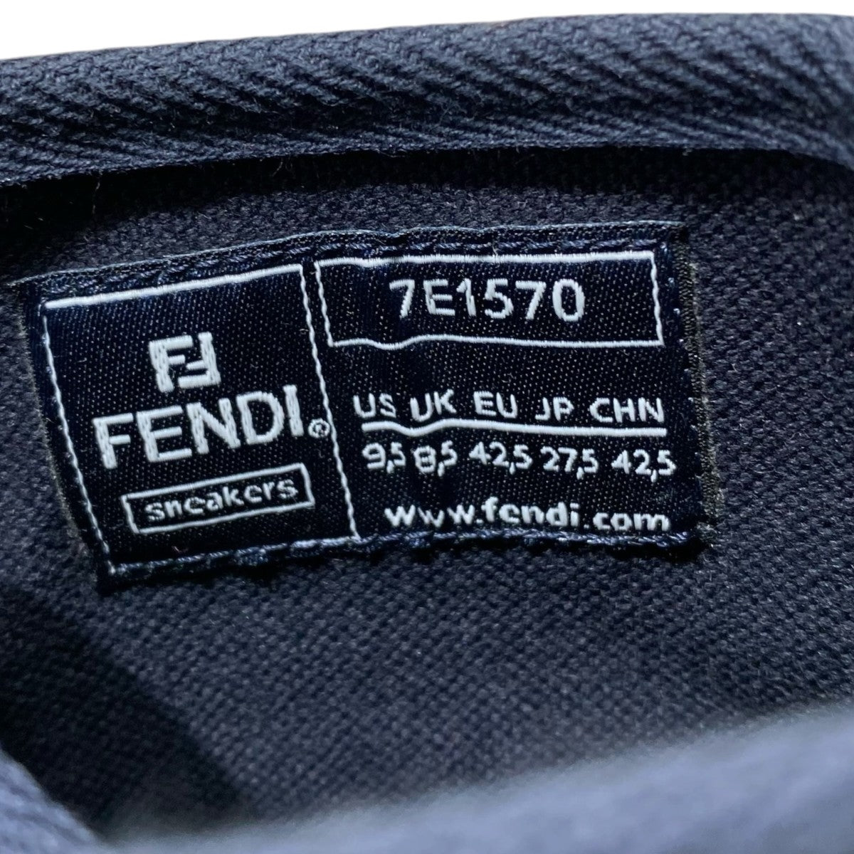 FENDI ドミノ デニム ハイカットスニーカー7E1570 古着・中古-6枚目のアイテム画像