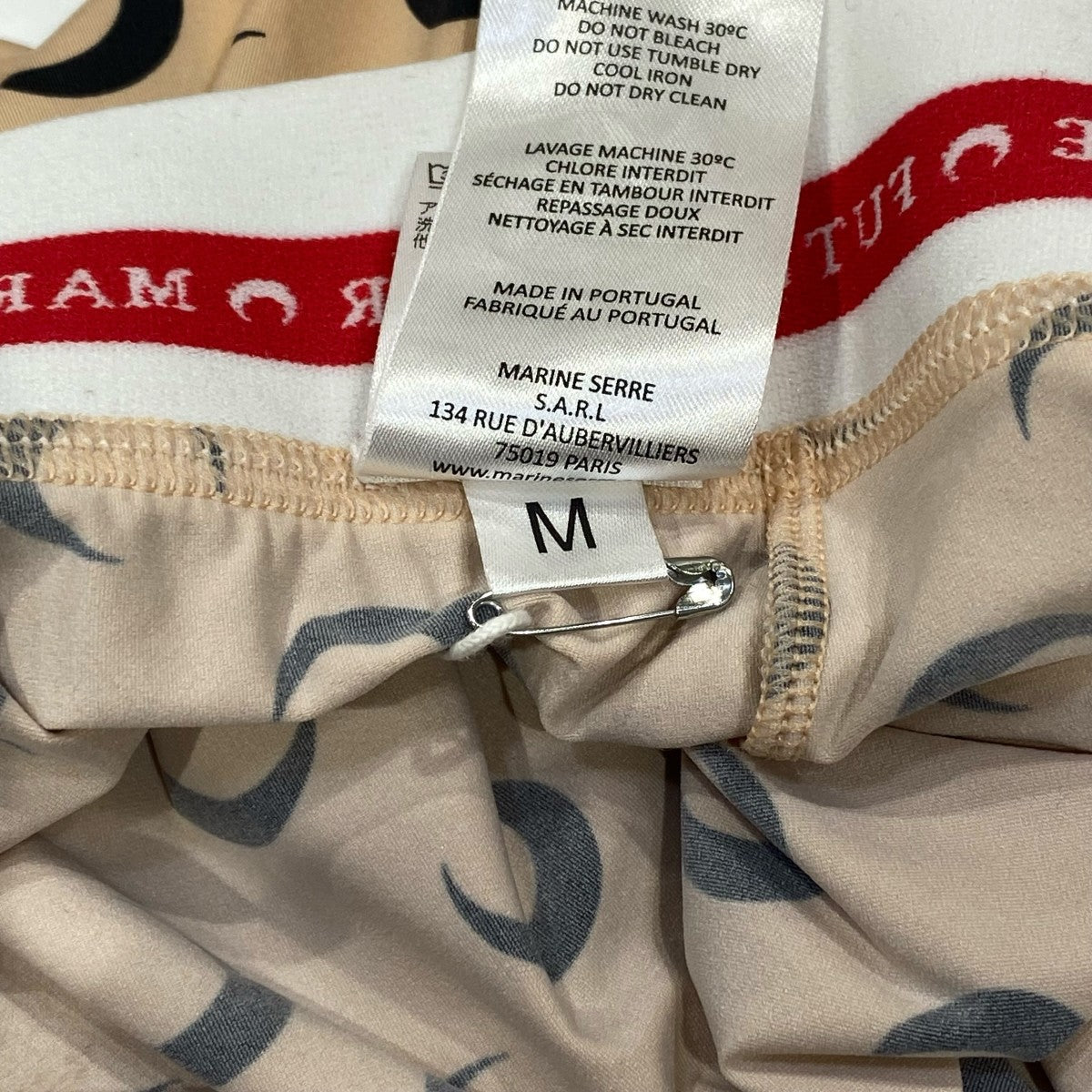 marine serre Fuseaux Moon LeggingsレギンスP035ICONW 古着・中古-8枚目のアイテム画像