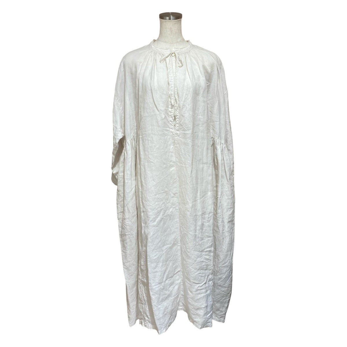 nest Robe 24AWリネンリボンレーススモックワンピース01244-1167 古着・中古-1枚目のアイテム画像