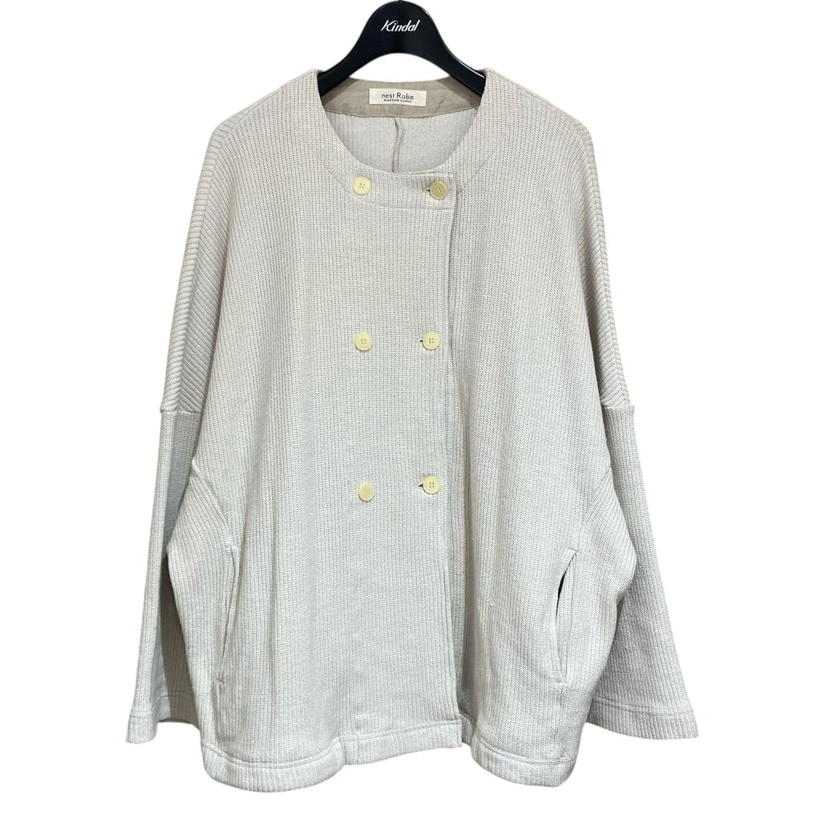 nest Robe コットンリブニットドルマンカーディガン01211-1106 古着・中古-1枚目のアイテム画像