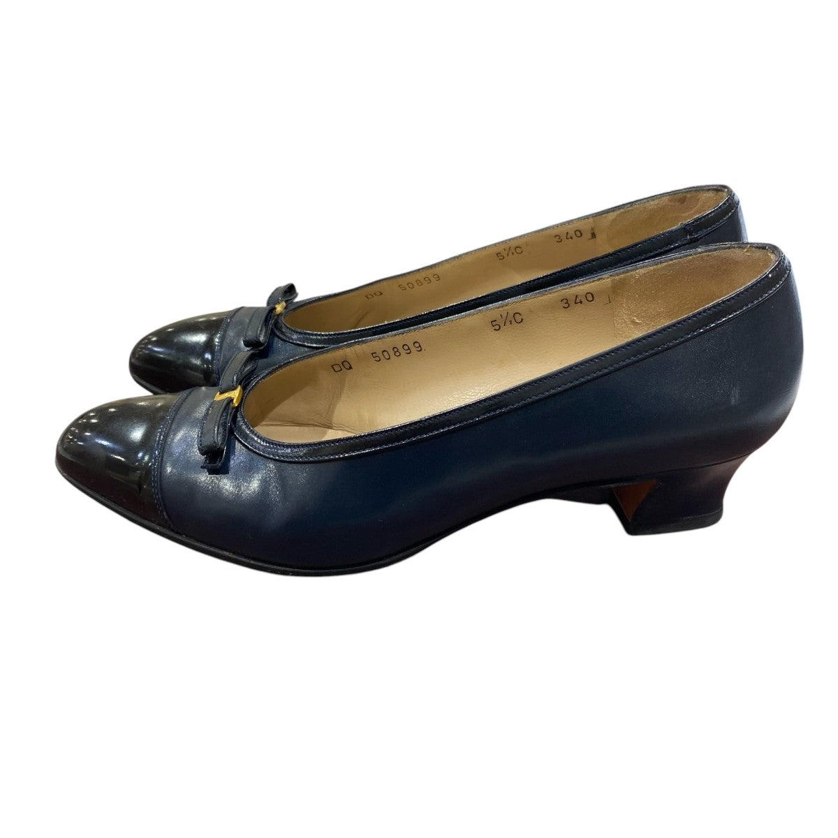 Salvatore Ferragamo ローヒールパンプスDQ50899 古着・中古-2枚目のアイテム画像