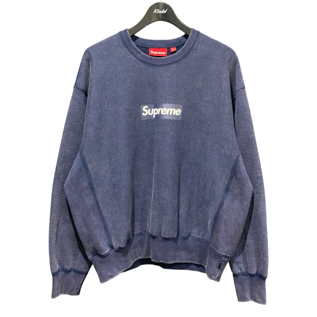 25SSWashed Box Logo Crewneck