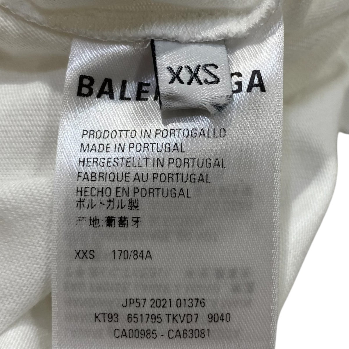 BALENCIAGA(バレンシアガ) NASA Tシャツ651795 651795 ホワイト サイズ