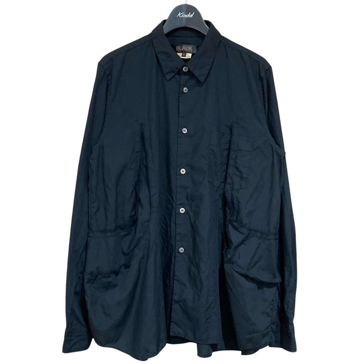 BLACK COMME des GARCONS 製品染めデザインシャツ1J-B005 古着・中古-1枚目のアイテム画像