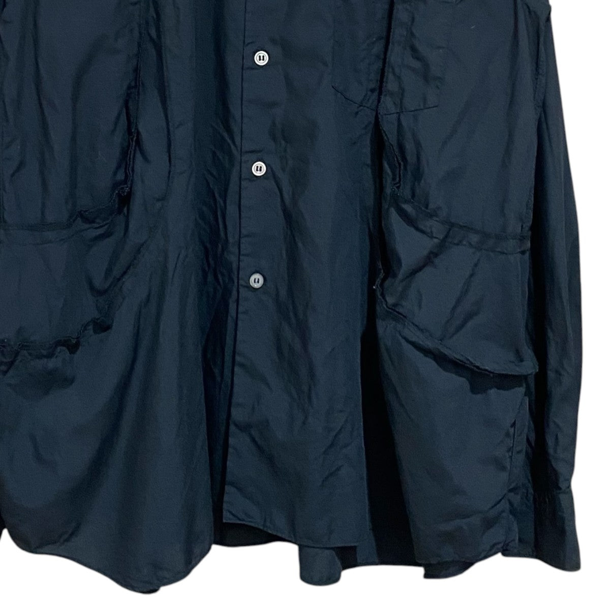 BLACK COMME des GARCONS 製品染めデザインシャツ1J-B005 古着・中古-4枚目のアイテム画像