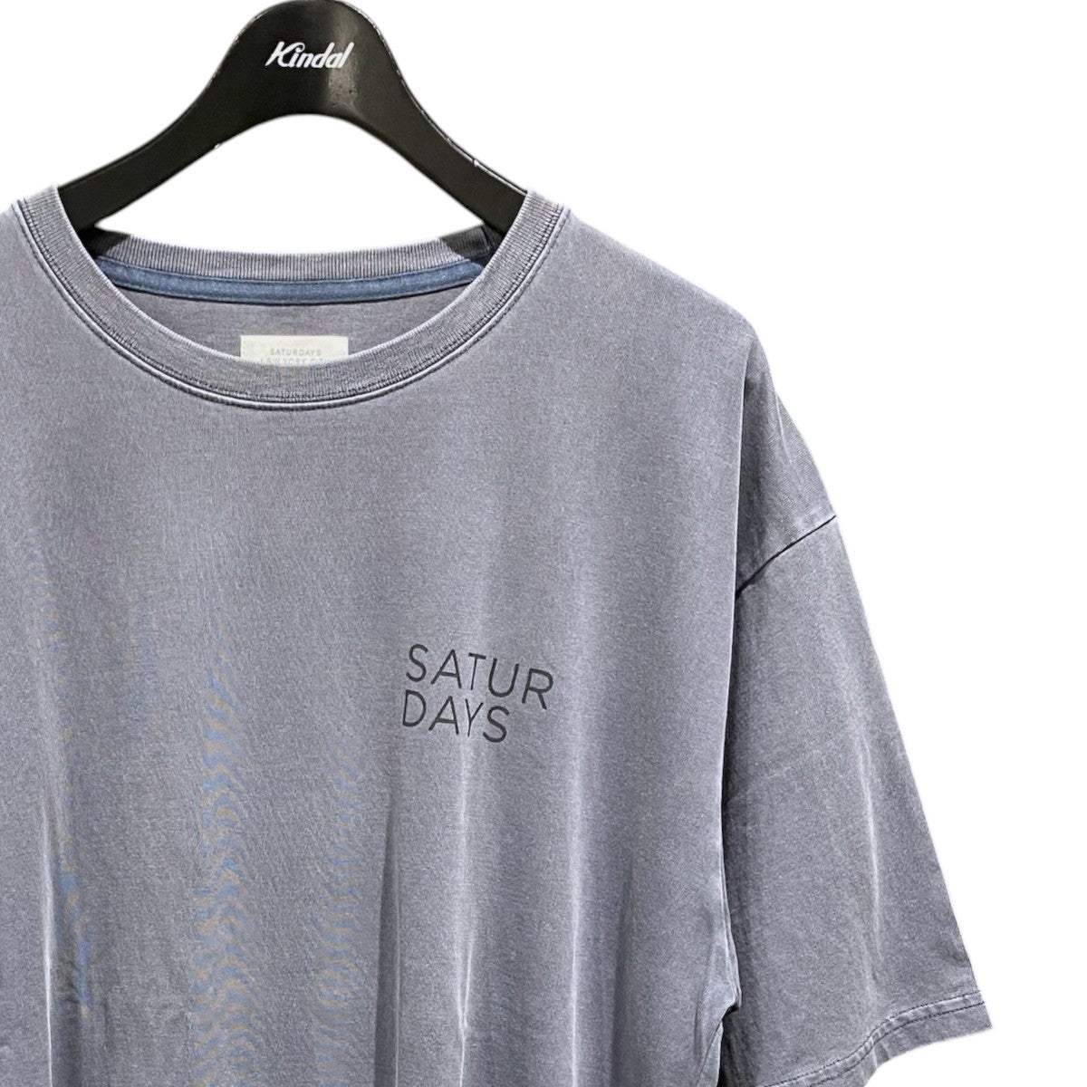 Saturdays NYC Pigment dyed Gotham Rag Left SS TeeBTM-65810-B 古着・中古-3枚目のアイテム画像