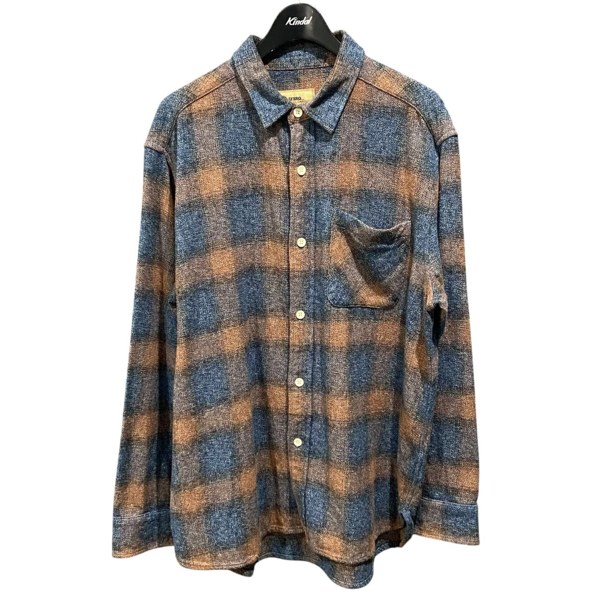 NIGEL CABOURN LYBRO WORK SHIRT CHECK8051-13-10010 古着・中古-1枚目のアイテム画像
