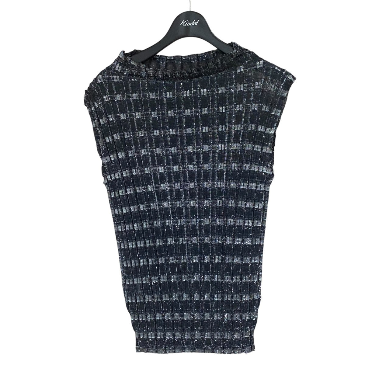 me ISSEY MIYAKE プリーツタンクトップMI93JR547 古着・中古-1枚目のアイテム画像