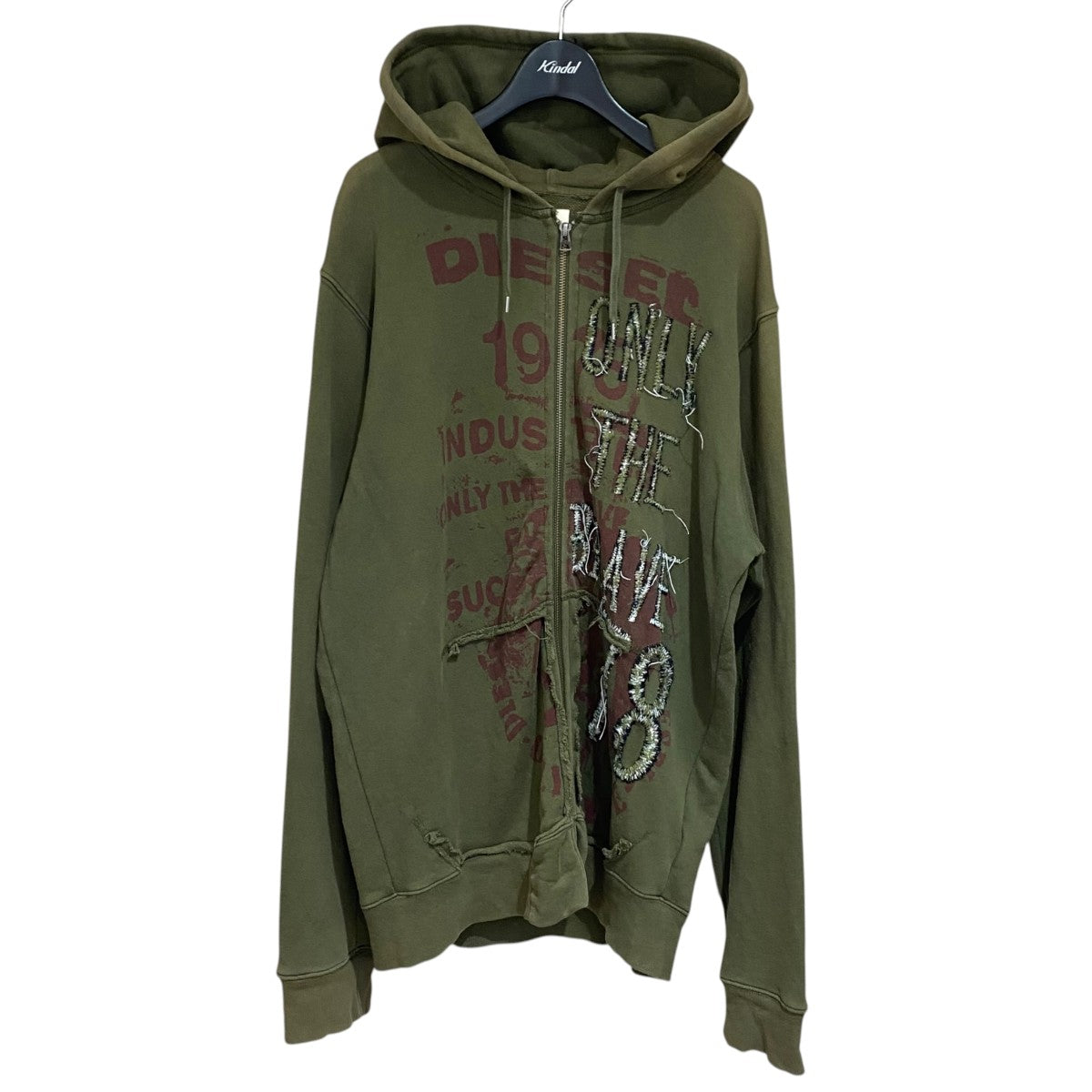 DIESEL ジップパーカー 古着・中古-1枚目のアイテム画像